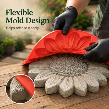 🌻 Reusable Sunflower Stepping Stone Mold!!!
