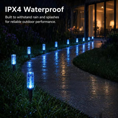 🔥 Limited 50% OFF 🔥 Solar Pathway Lights Outdoor Crystal Bubble