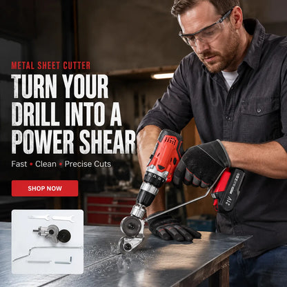 🔩 Metal Sheet Cutter Drill Attachment — Fast, Clean & Effortless