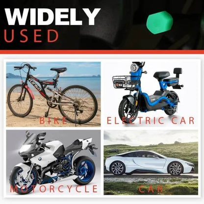 Universal Fluorescent Tire Valve Caps – Protect Valves & Upgrade Your Wheels