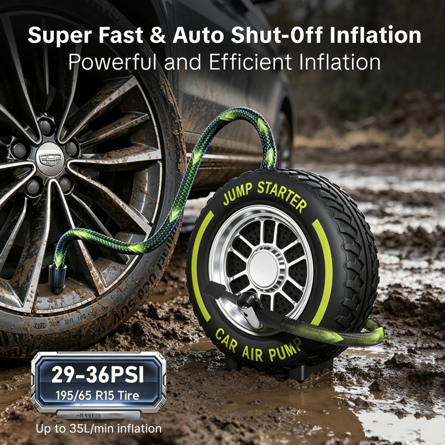 Tire Inflator Portable Air Compressor