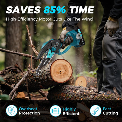 ⚡ 6-Inch Cordless Mini Chainsaw – Cut Faster, Work Easier