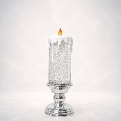 ⛄Illuminated Musical Christmas Snow Globe Lantern