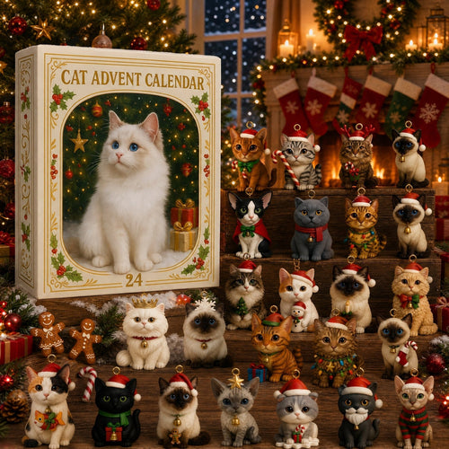 🐱Cat Lovers Advent Calendar 2026 - 24 Festive Cat Figurines