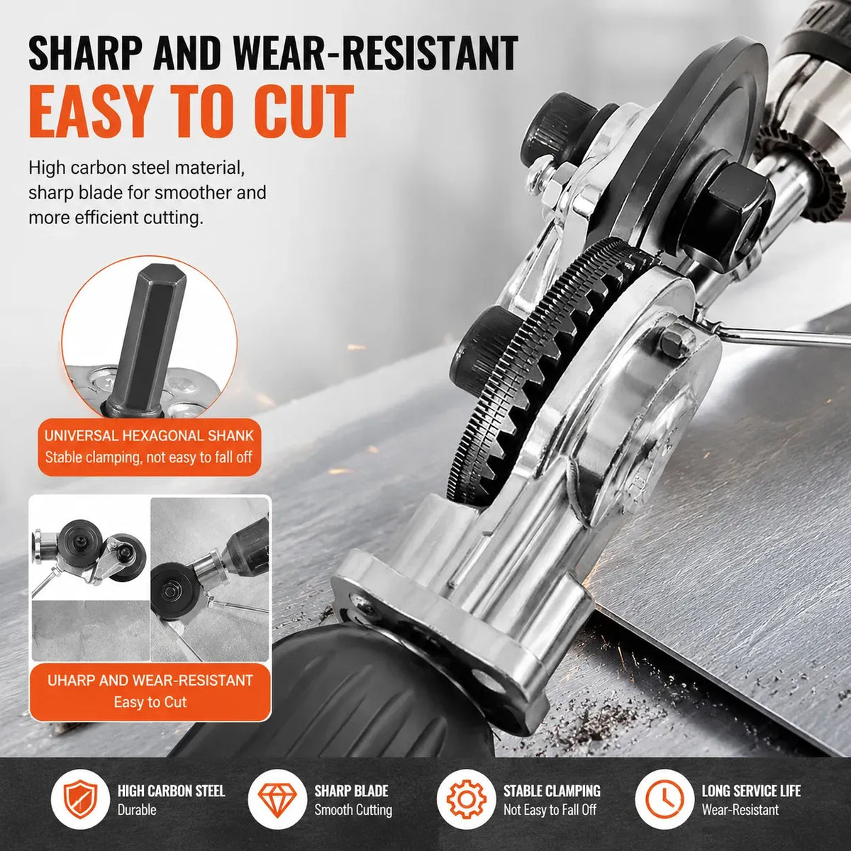 🔩 Metal Sheet Cutter Drill Attachment — Fast, Clean & Effortless