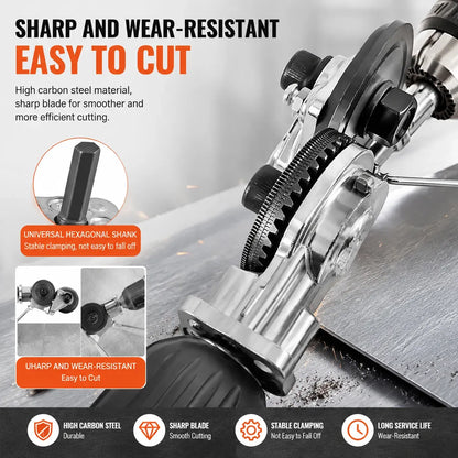 🔩 Metal Sheet Cutter Drill Attachment — Fast, Clean & Effortless