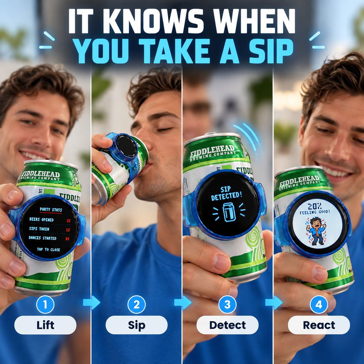 🍺 Every Sip Becomes a Game – Interactive Pixel Can Tracker