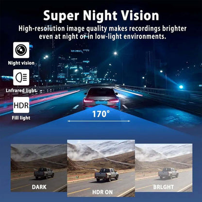 🚗 4-Channel Dash Cam – Multi-View Car Camera with Night Vision & G-Sensor