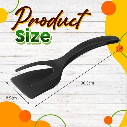 2-in-1 Grip & Flip Tongs – Stop Fighting With Awkward Flips