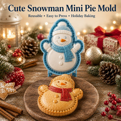 🎄 9-Design Christmas Mini Pie Mold Collection | Reusable Embossed Molds for Shaping Detailed Santa, Snowman, Reindeer, Tree & Holiday Pies