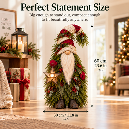 Evergreen Star Gnome™ Lighted Christmas Woodland Decor