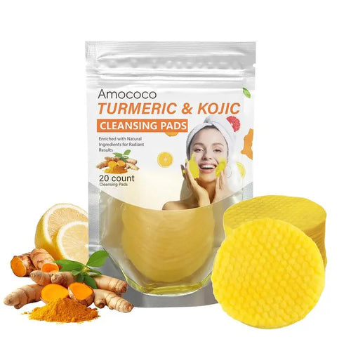 🔥Last Day 49% OFF- Turmeric & Kojic Acid Cleansing Pads