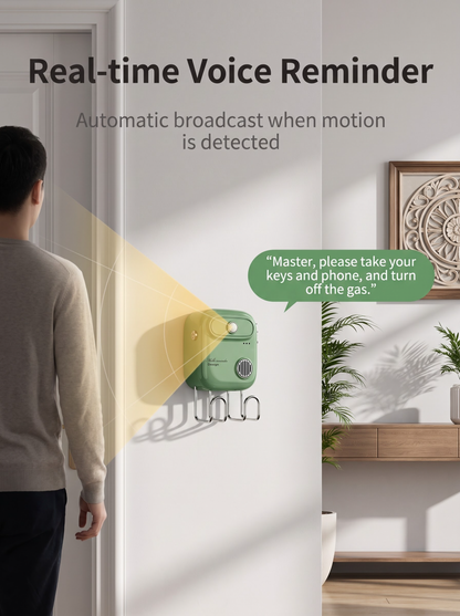 Don't Forget Your Keys! 🔑 Motion-Activated Voice Reminder & Key Holder