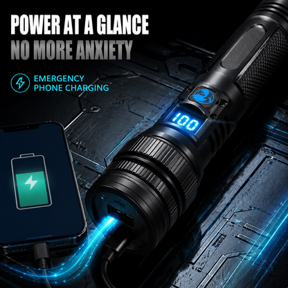 🔥 50% OFF! 🔦 Super Bright Rechargeable Zoom Flashlight ⚡