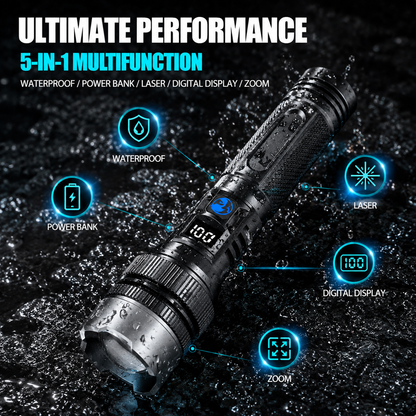 🔥 50% OFF! 🔦 Super Bright Rechargeable Zoom Flashlight ⚡