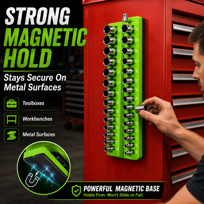 🔧Magnetic Socket Organizer-Find Every Socket Instantly
