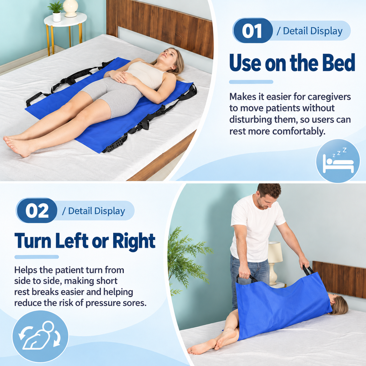 Patient Repositioning Sheet with Handles – Thoughtful Support for Daily Care
