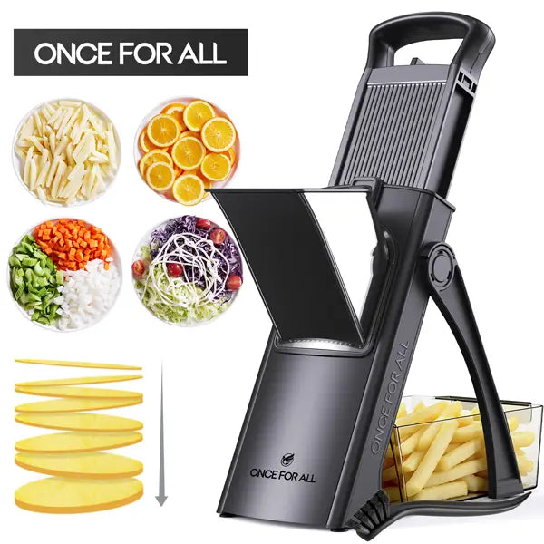 0‑8mm Adjustable Safe Mandoline Slicer