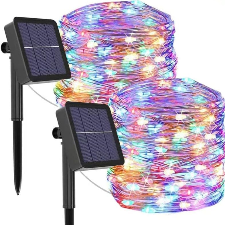 Solar Outdoor String Lights with 8 Modes