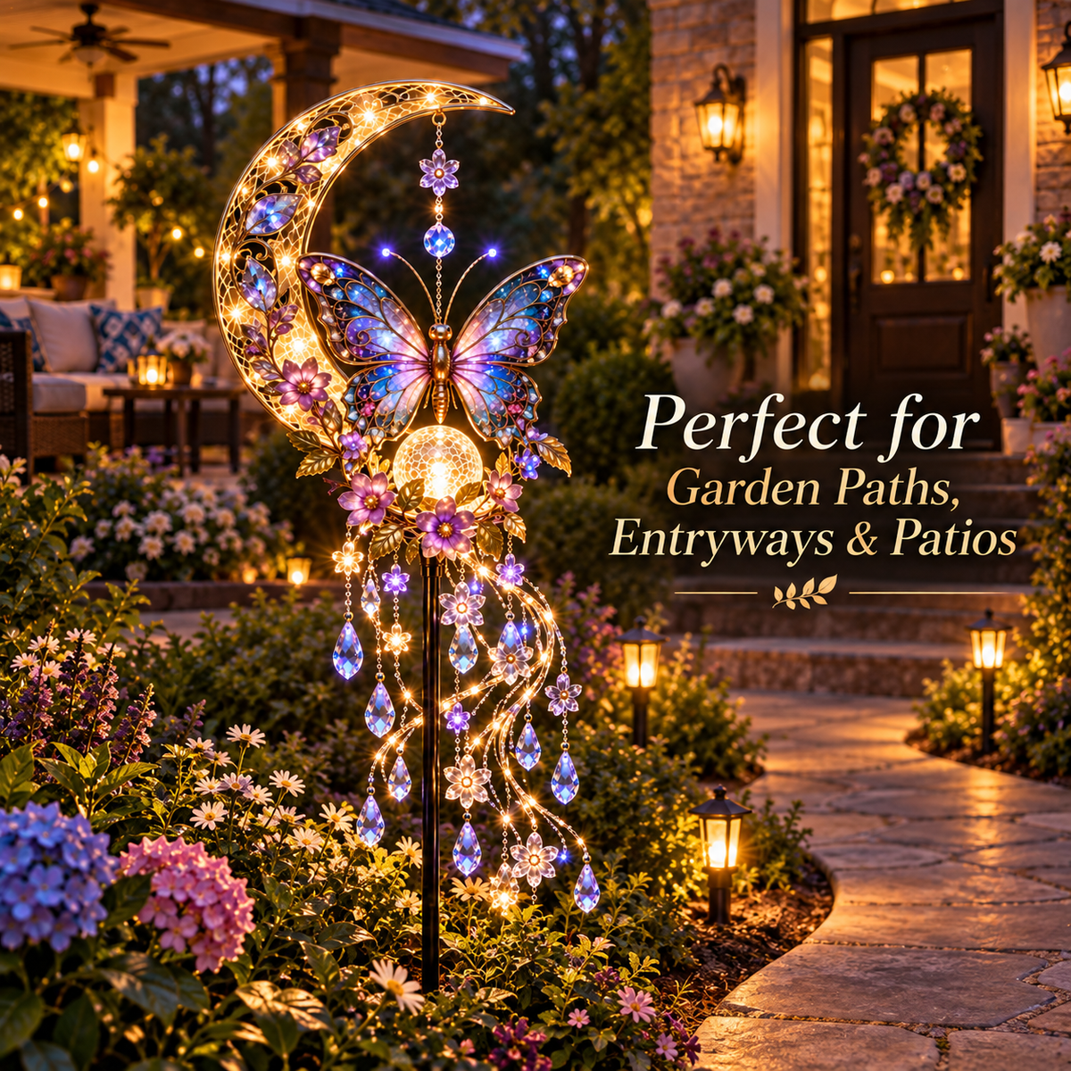 🦋Butterfly Moonlight Cascade — A Little Moonlight Magic for Your Garden🎁
