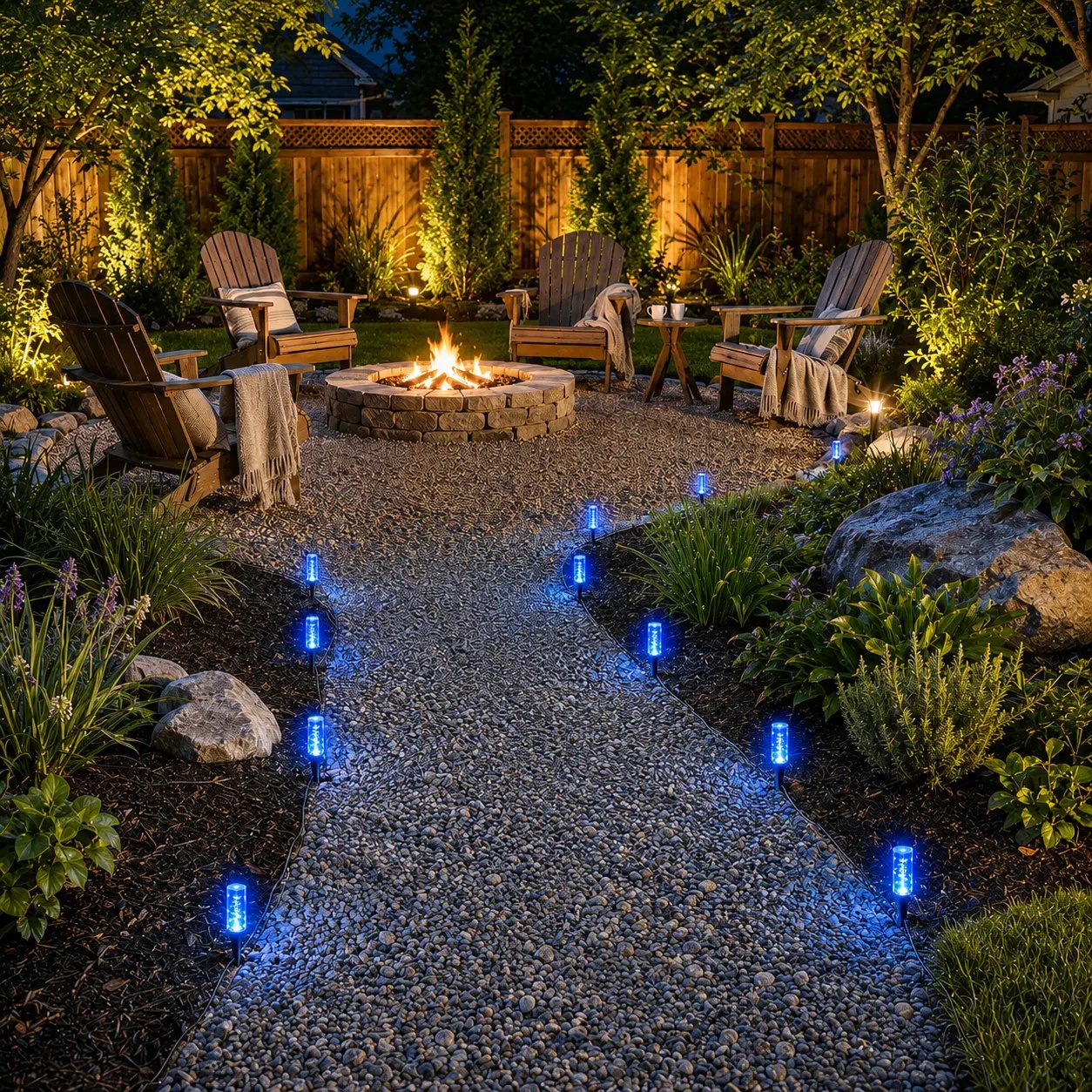 ☀️Set of 20 LED Solar Garden Stake Lights