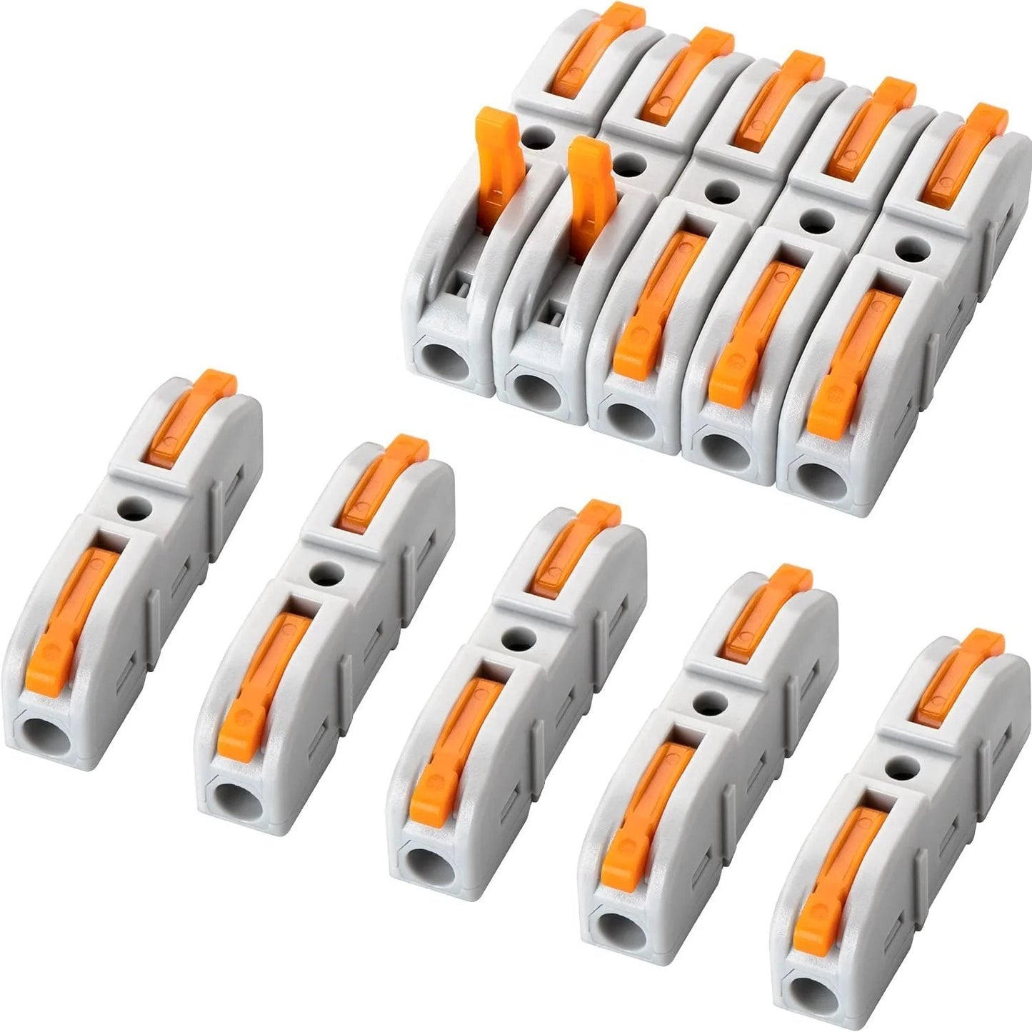 🔥2026 Universal Quick Lever Electrical Wire Connectors (24-12 AWG) Assortment - 20 × Connectors