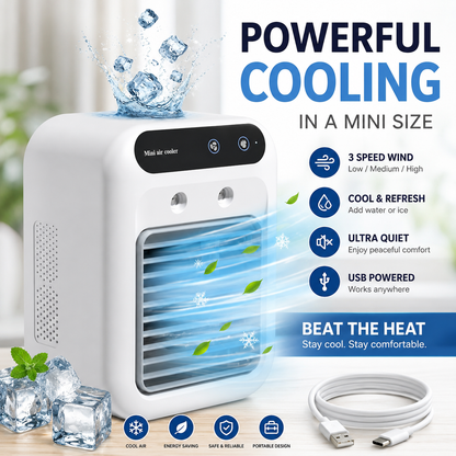 Mini Portable Air Conditioner with Cooling and Humidification Function