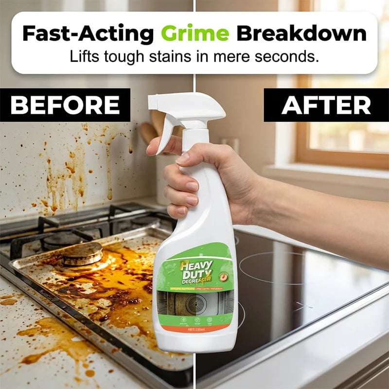 🔥52K+ Sold🧽 Heavy-Duty Kitchen Degreaser Spray + Free Cleaning Towel
