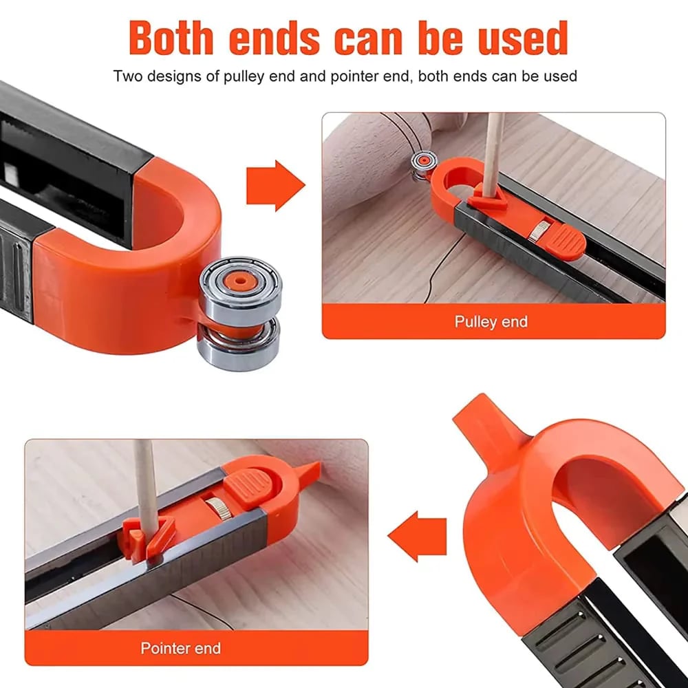 🛠️🔧Precision Contour Gauge with Lock – Adjustable Profile Copy Tool for Woodworking & Flooring