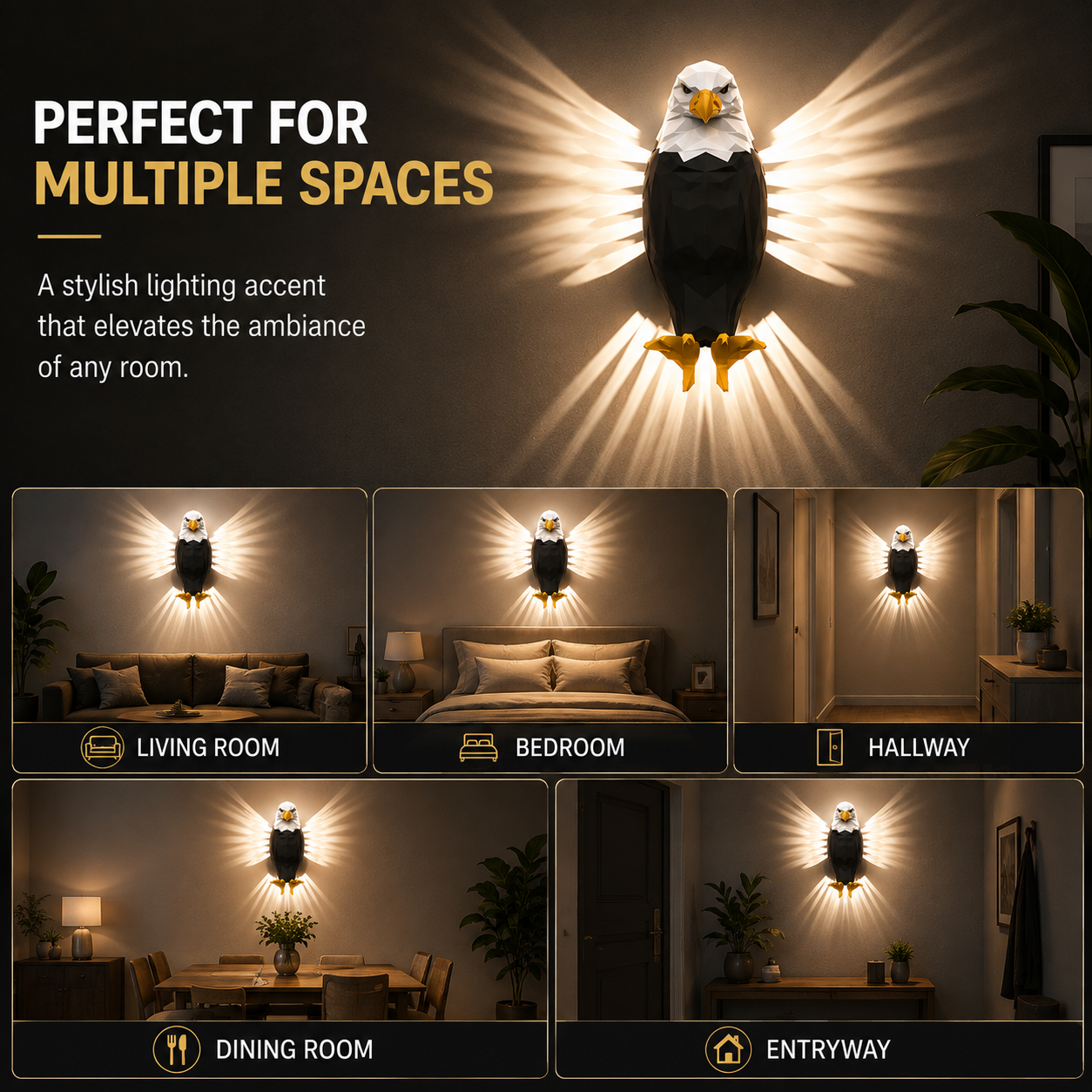 🦅Projection Eagle Night Light | Decorative Wall Accent with Atmospheric Glow