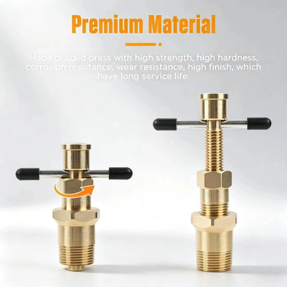 RDS SCM Compression Sleeve Puller Tool for 1/2" & 3/4" Brass Pipes, Rust-Resistant Ferrule Remover