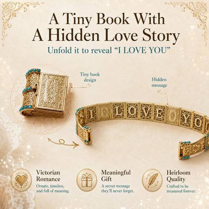 ❤️Victorian Book “I Love You” Bracelet