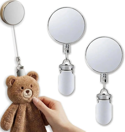 No-Drill Retractable Towel Holder Clips — Self-Adhesive, Space-Saving
