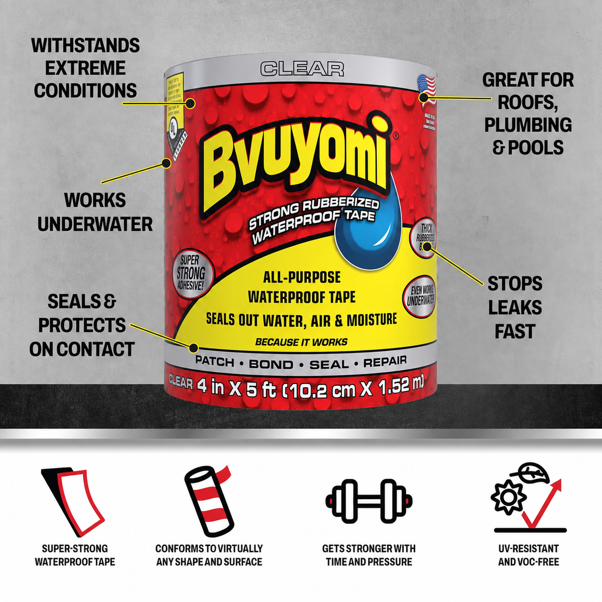 Super-Strong Adhesive Sealing Tape