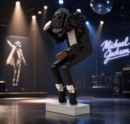 🕺 Tribute Building Block Figure – Classic Dance Pose Collectible for Music Fans 🎤