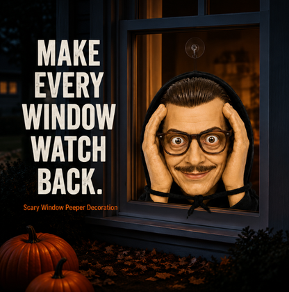 🤣👻Scary Peeper Freak Halloween Decoration – The Ultimate Window Prank! 🎃🧟‍♀️