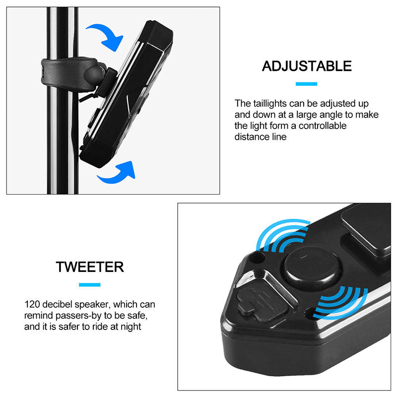 🚲 Wireless Bike Turn Signal Light + Horn