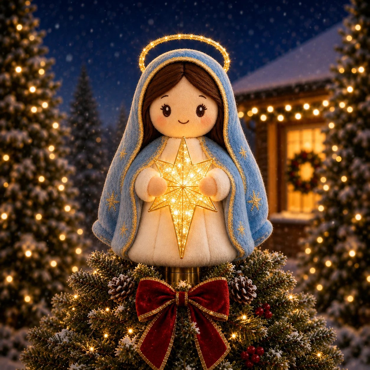 ✝️Faith-Inspired Jesus & Mary Christmas Tree Topper