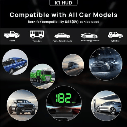 🚗 Car HUD Digital Speed Display – See Your Speed at a Glance