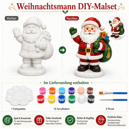 🎨 Anfängerfreundliches DIY-Weihnachtsfiguren-Malset | Gestalte deine eigene festliche Weihnachtsdekoration 🎄💕