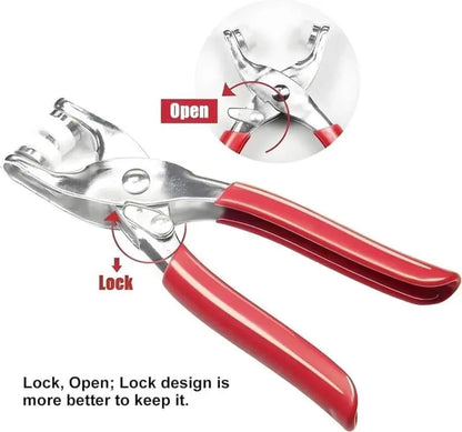 100PCS Snap Fastener Kit with Pliers – Easy Clothing Repair & DIY
