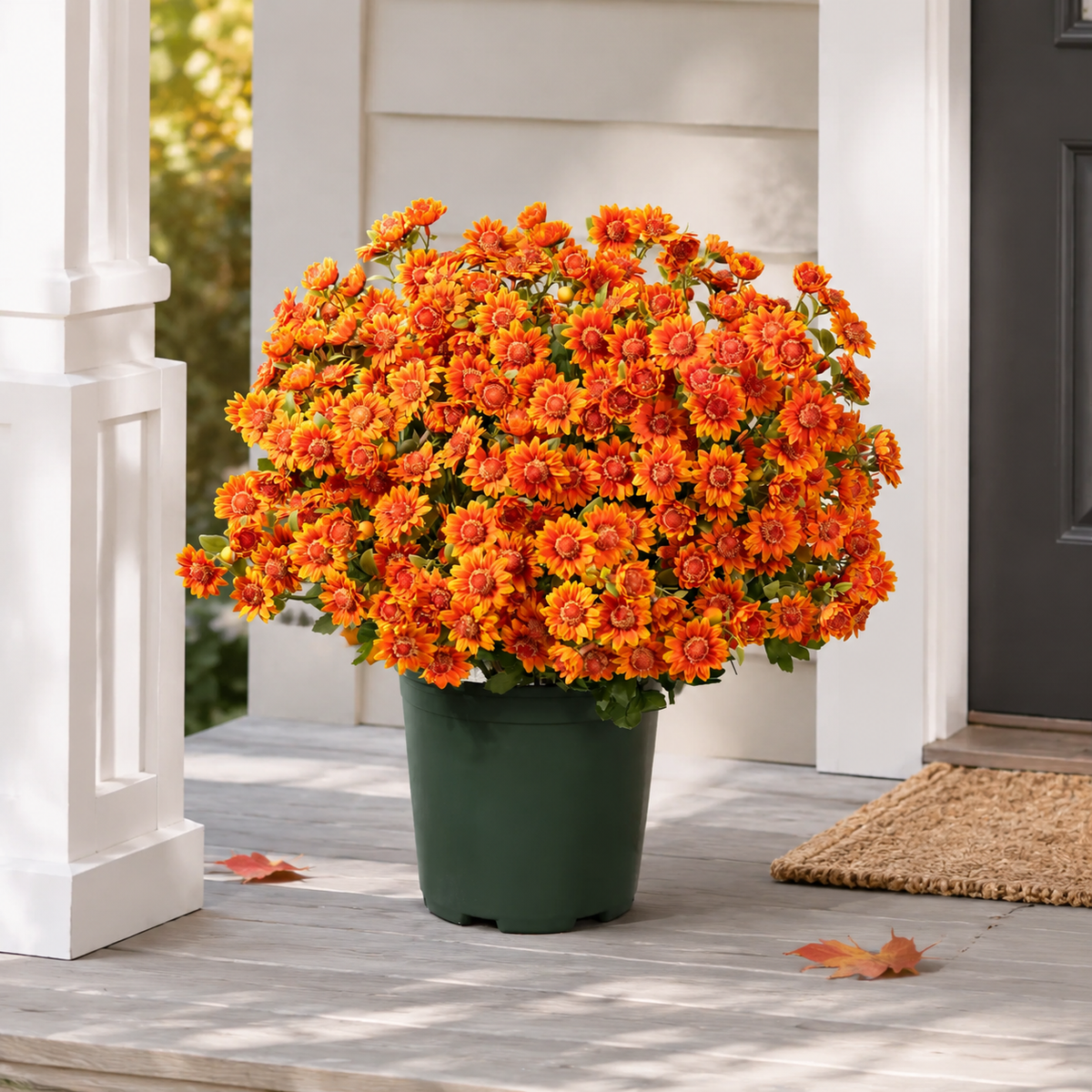 🌼Lifelike Artificial Fall Mums – No-Water Porch & Patio Autumn Flowers