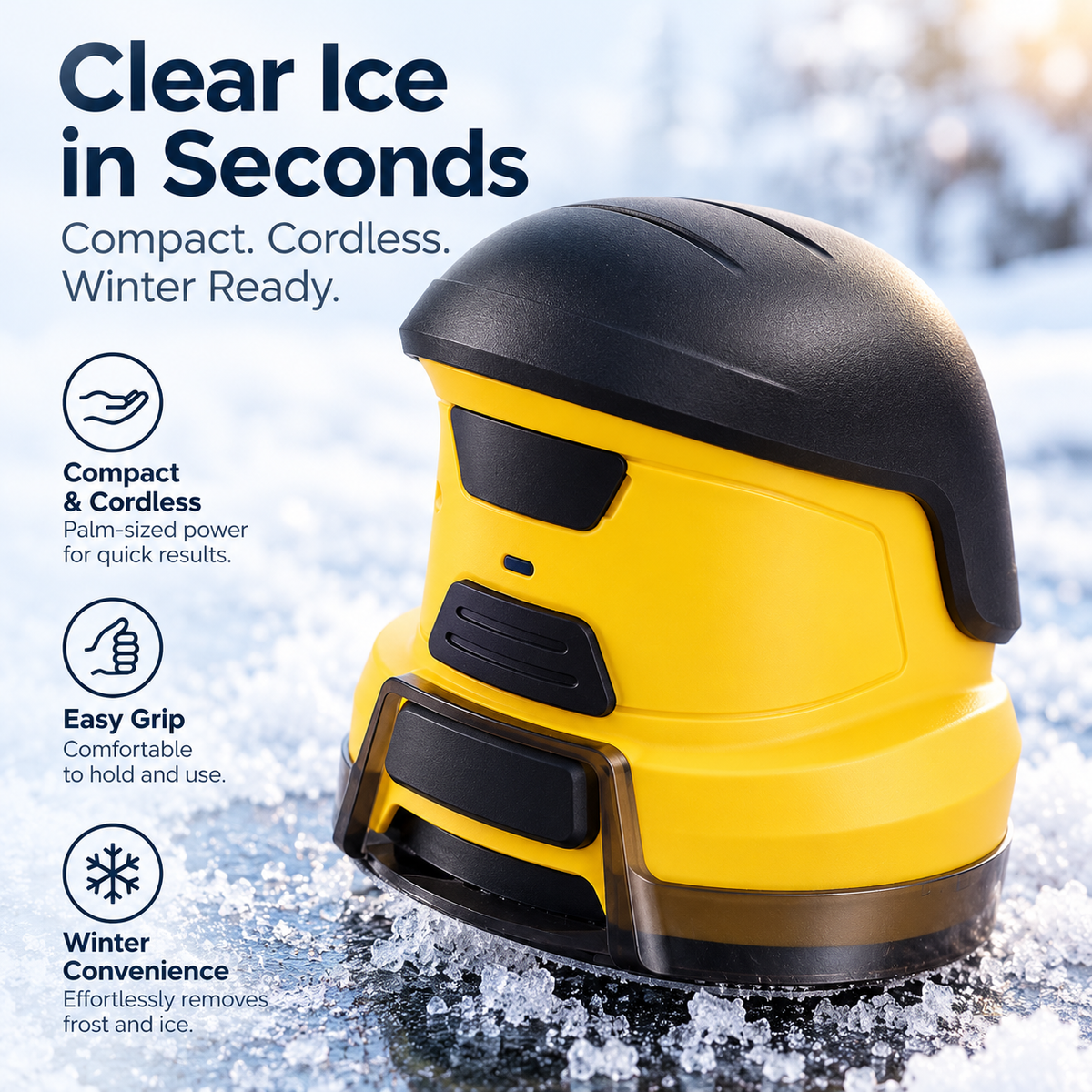 ❄️⚡ Electric Ice Scraper | Fast & Easy Windshield Defrosting 🚗