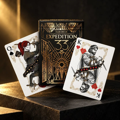 🃏✨ Gold-Foil Art Deco Playing Cards | Black & Ivory Editions(📦Buy 2 Free Shipping)