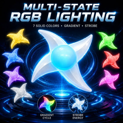 🌀 Glowing Whirlwind Light Blade - Rotating Fidget Toy ✨