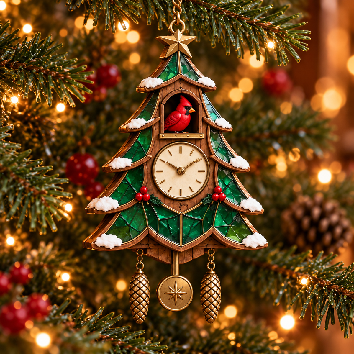 🎄 Limited-Time Christmas Sale | 2026 Red Cardinal Cuckoo Clock Ornaments – Set of 6 Vintage-Inspired Designs for a Nostalgic Holiday Tree & Thoughtful Gifting ❤️
