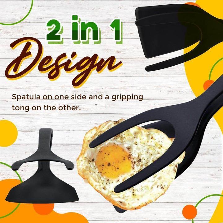 2-in-1 Grip & Flip Tongs – Stop Fighting With Awkward Flips