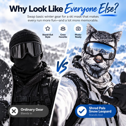 ❄️Animal-Print Ski Balaclava – Goggle & Helmet Friendly, 4 Styles