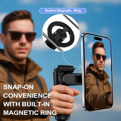 4-in-1 Magnetic Selfie Stick Tripod with Bluetooth Remote