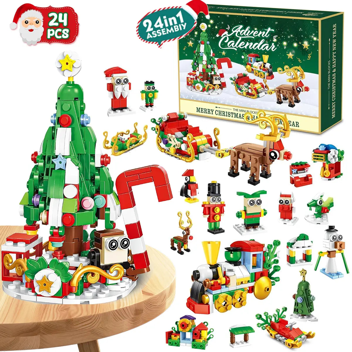 24-Day Christmas Building Blocks Advent Calendar